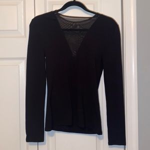 Express Top with sheer V line